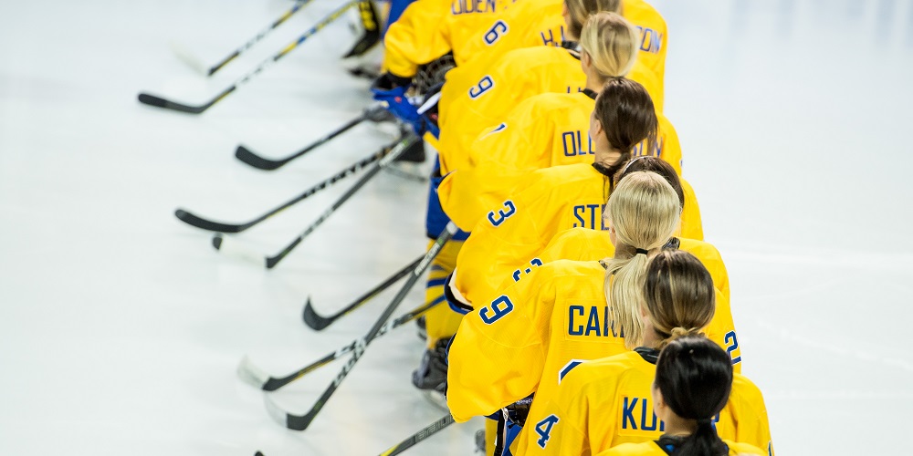 Ruotsin naisten joukkue on valittu Pekingin olympialaisiin. Kuva: Jon Olav / Bildbyrån